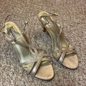 Gold women’s heels